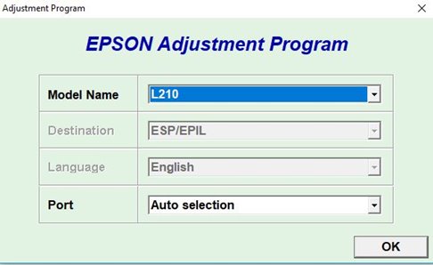 epson adjustment program l210 reset ink levels